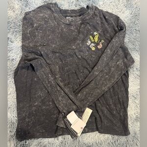 Rebellious One Dark Gray Long Sleeve Top
